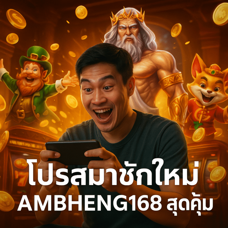 โปรสมาชิกใหม่ AMBHENG168 สุดคุ้ม