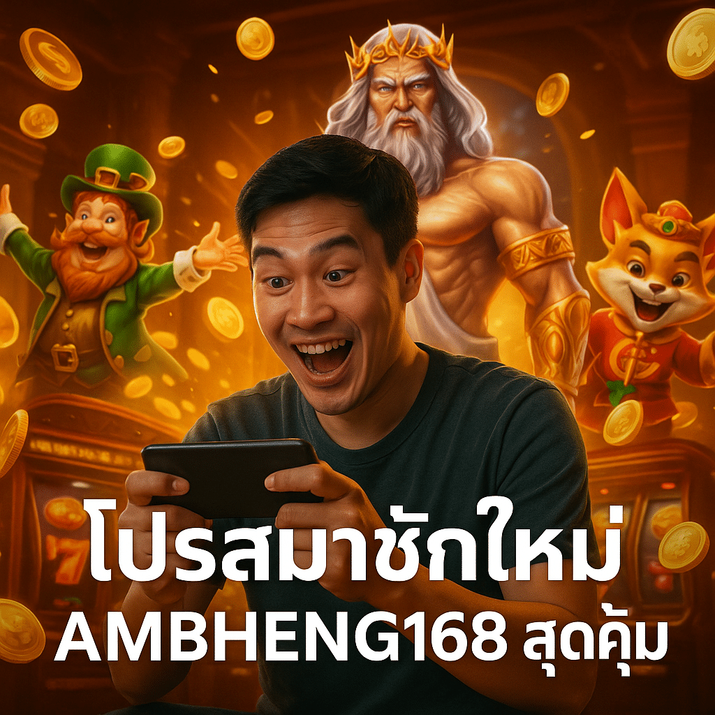 โปรสมาชิกใหม่ AMBHENG168 สุดคุ้ม