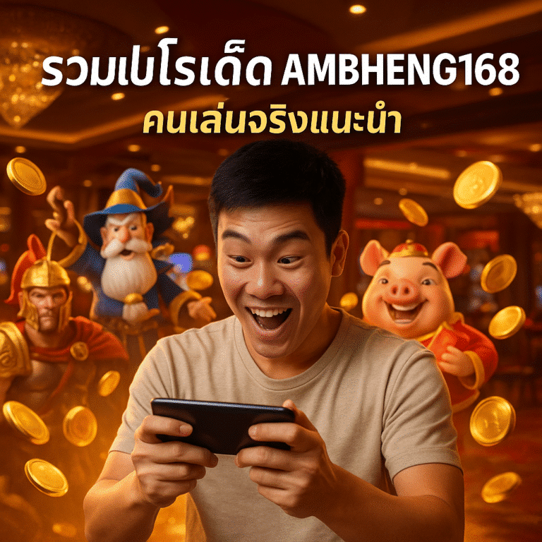 รวมโปรเด็ด AMBHENG168 คนเล่นจริงแนะนำ