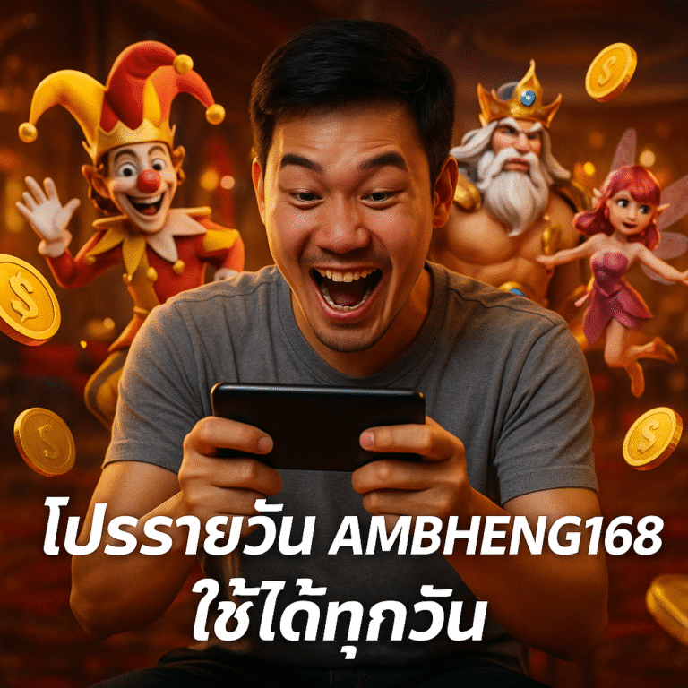 โปรรายวัน AMBHENG168 ใช้ได้ทุกวัน